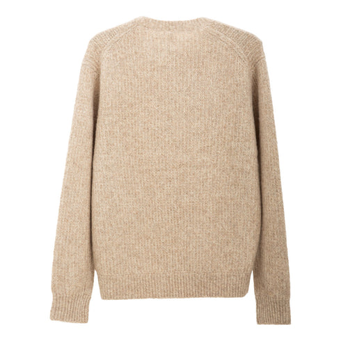 Hello Sunflower Yak Sweater Beige 3033 Degli Uberti